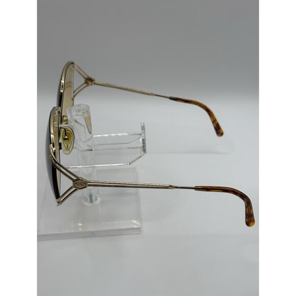 Christian Dior Aviator Sunglasses Gold Frame Brown Lens Austria 2599 - Picture 2 of 12